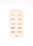 Fermagli per Capelli Glitterati Nude - 10pz