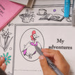Tovaglietta da Colorare Riutilizzabile con 10 pennarelli - Jemima Puddle-Duck™