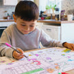 Tovaglietta da Colorare Riutilizzabile con 10 pennarelli - Jemima Puddle-Duck™