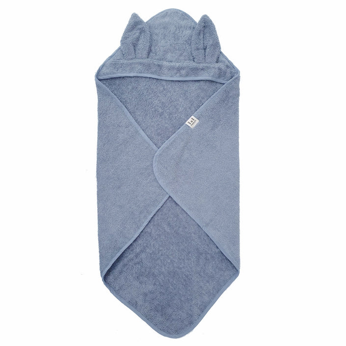 Asciugamano con cappuccio con orecchie di coniglio Blu Polvere