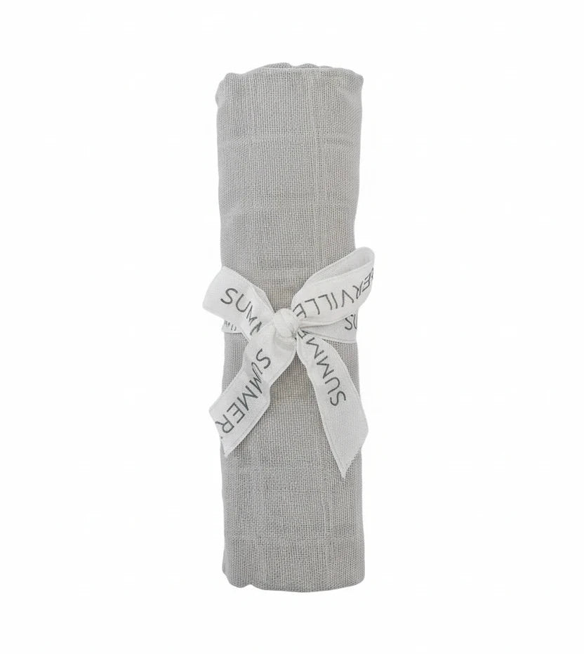 Mussola Organica Grigio Argento 70 cm