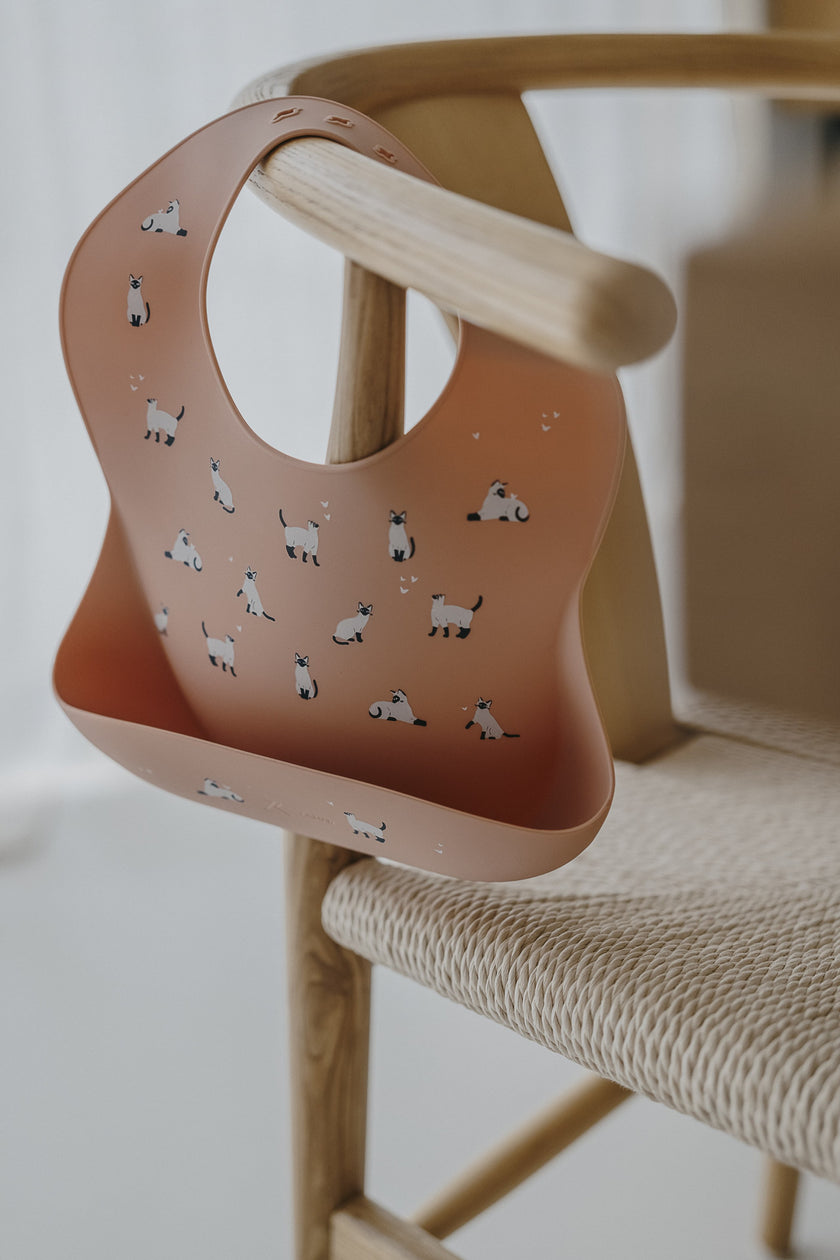 Bavaglino in silicone Minouche Rosa