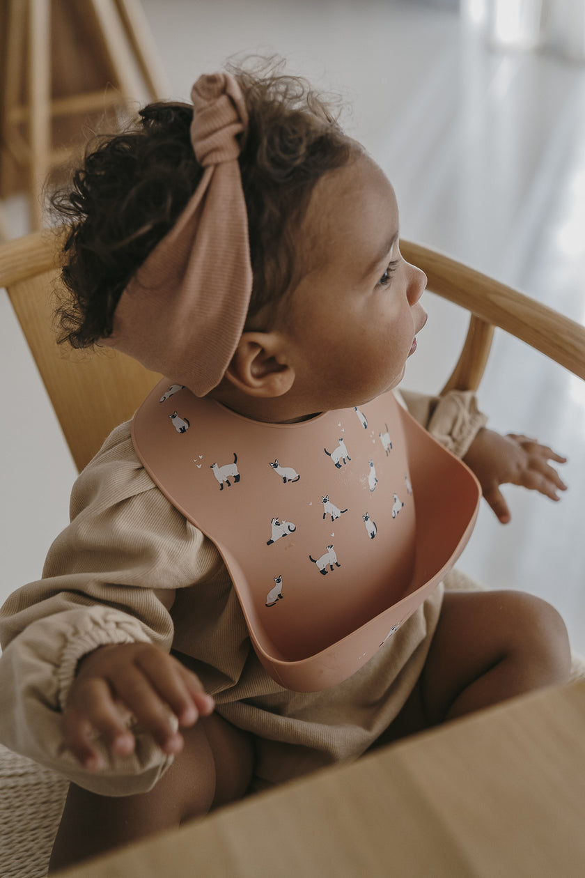 Bavaglino in silicone Minouche Rosa