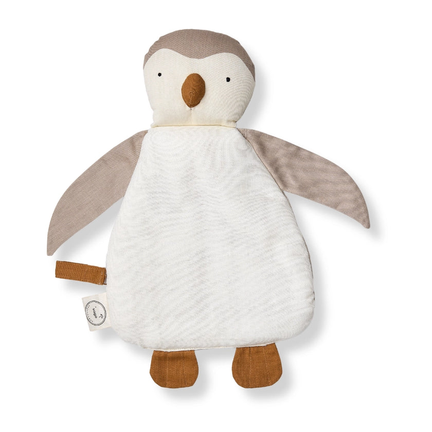 Panno Coccola Pinguino in cotone biologico Talpa con portaciuccio