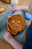 Piatto in silicone con ventosa Milo Honey