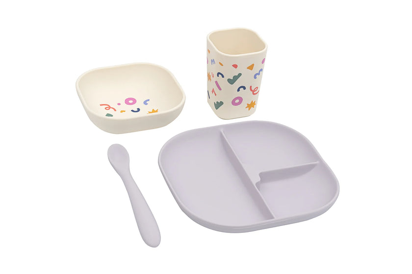 Set Pappa in Silicone LFGB - Coriandoli