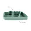 Piatto a Scomparti Anti-Scivolo Stick&Stay Croco - Verde