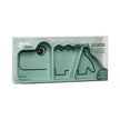 Piatto a Scomparti Anti-Scivolo Stick&Stay Croco - Verde