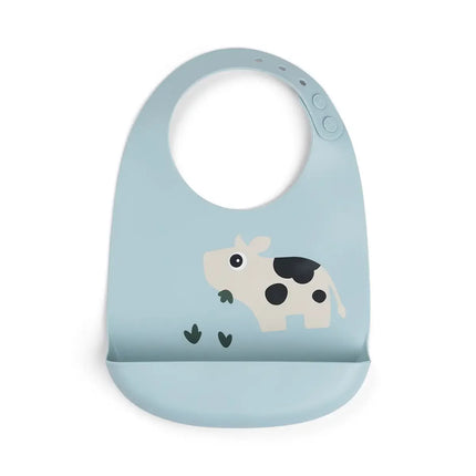 Bavaglio Impermeabile con Tasca - Tiny Farm - Blu