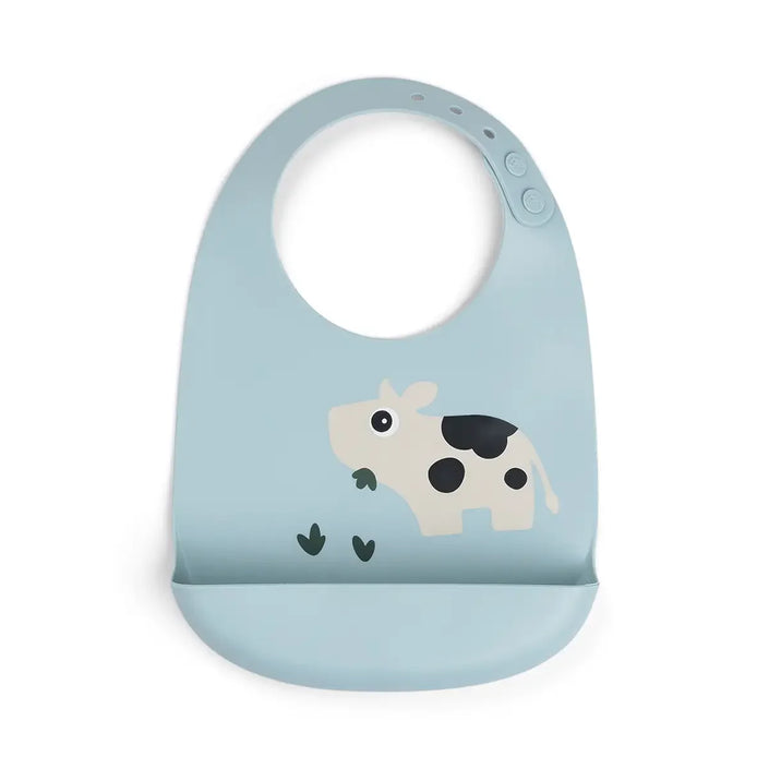 Bavaglio Impermeabile con Tasca - Tiny Farm - Blu