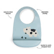 Bavaglio Impermeabile con Tasca - Tiny Farm - Blu