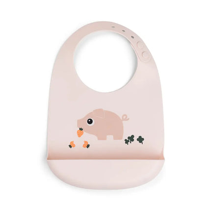 Bavaglino Impermeabile con Tasca - Tiny Farm - Cipria