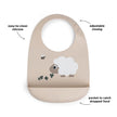 Bavaglio Impermeabile con Tasca - Tiny Farm - Sabbia