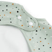 Bavaglio a Maniche Lunghe Impermeabile con Tasca - Happy Dots - Verde