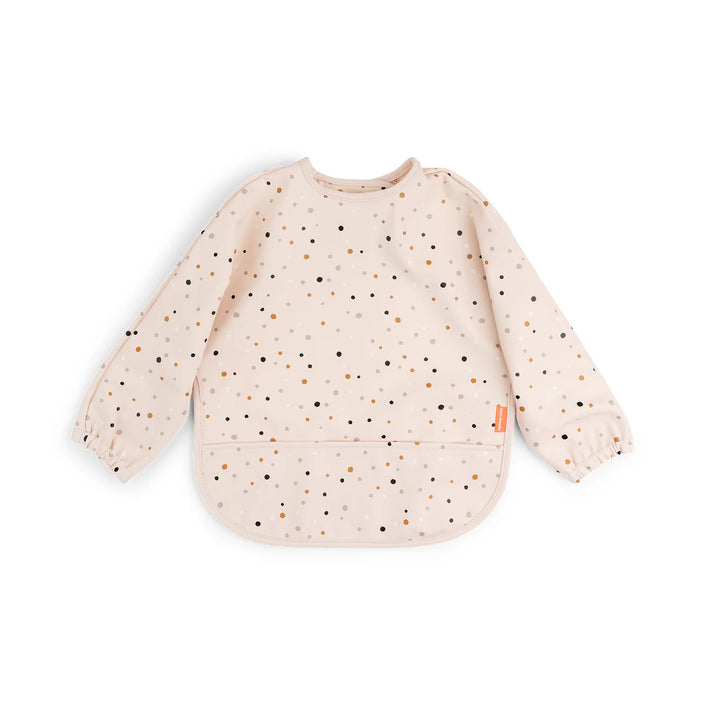 Bavaglio a Maniche Lunghe Impermeabile con Tasca - Happy Dots - Rosa