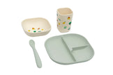 Set Pappa in Silicone LFGB - Tiny Bits Wasabi