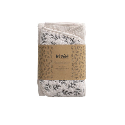 Asciugamano con cappuccio in Spugna Bio Crema