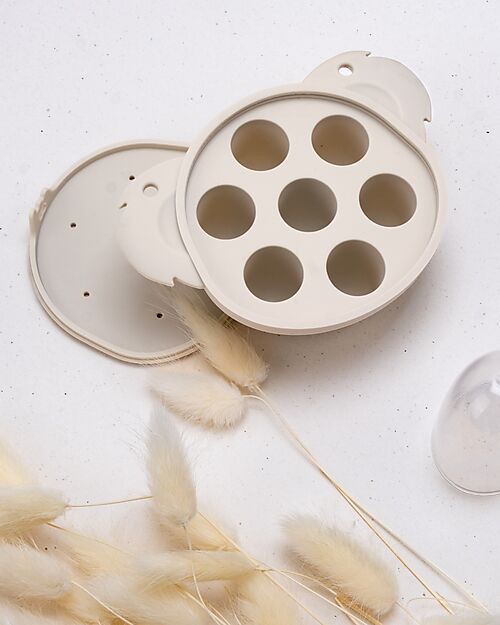 Contenitore in Silicone per Freezer - Sabbia - 7 Scomparti