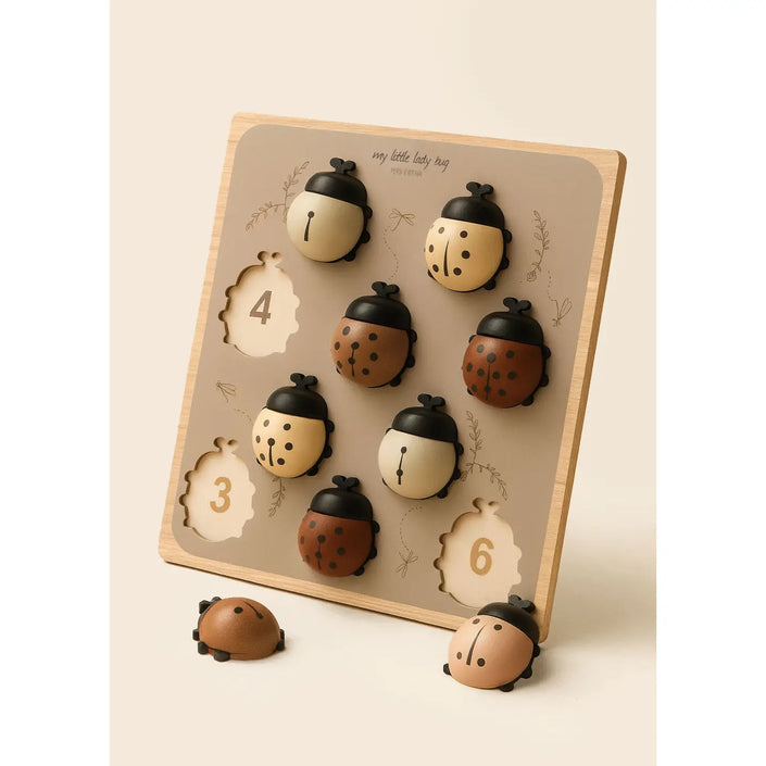 Puzzle in Legno Coccinelle XXL con Incastri 3+