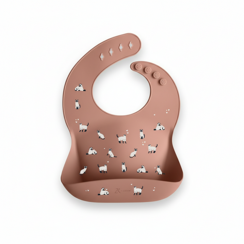 Bavaglino in silicone Minouche Rosa