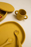 Piatto in silicone con ventosa Alfie Senape