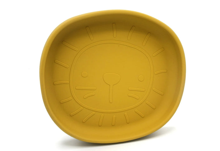Piatto in silicone con ventosa Alfie Senape
