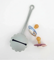 Portaciuccio in silicone Grigio Argento