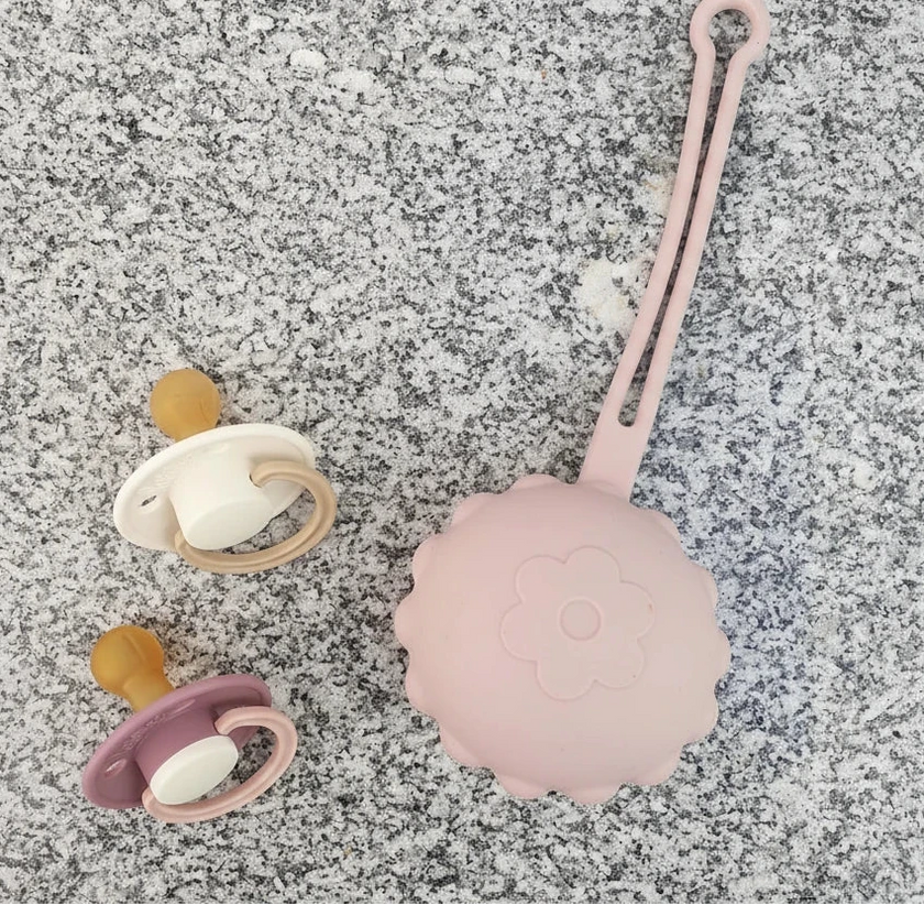 Portaciuccio in silicone Malva Pallido