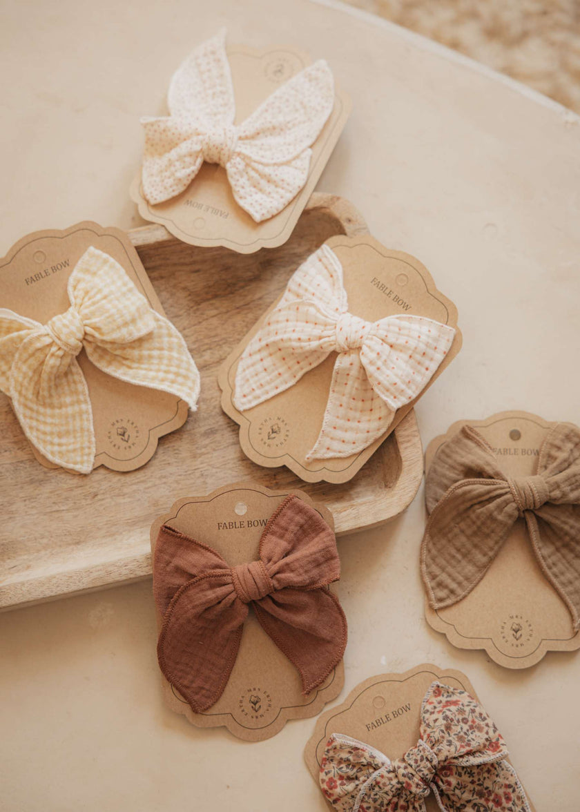Fermaglio per Capelli Fiocco - Organic Squares